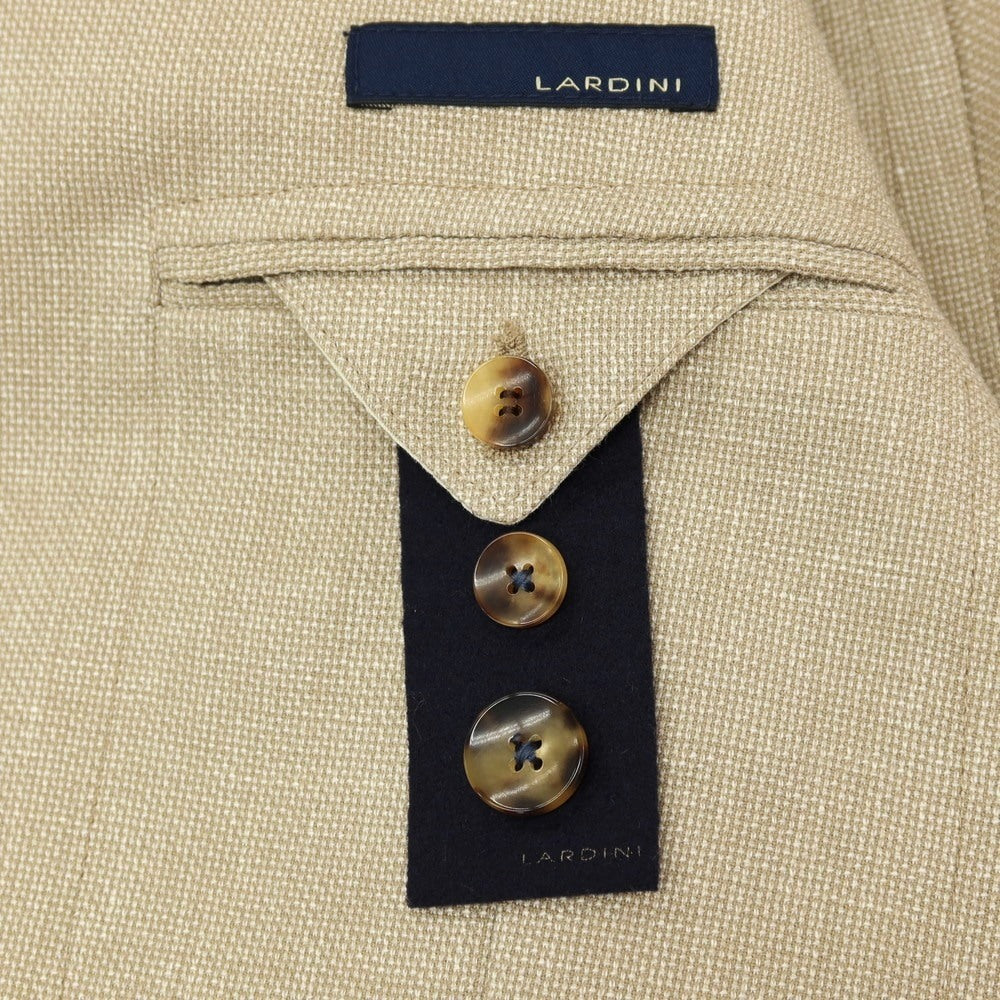 【中古】ラルディーニ LARDINI ウールリネンコットン 3B テーラードジャケット ベージュ【サイズ46】【 状態ランクB 】【 メンズ 】