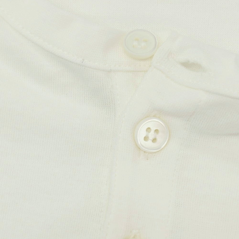 【中古】【未使用】ザノーネ ZANONE アイスコットン ヘンリーネック 半袖Tシャツ ホワイト【サイズ48】【 状態ランクS 】【 メンズ 】