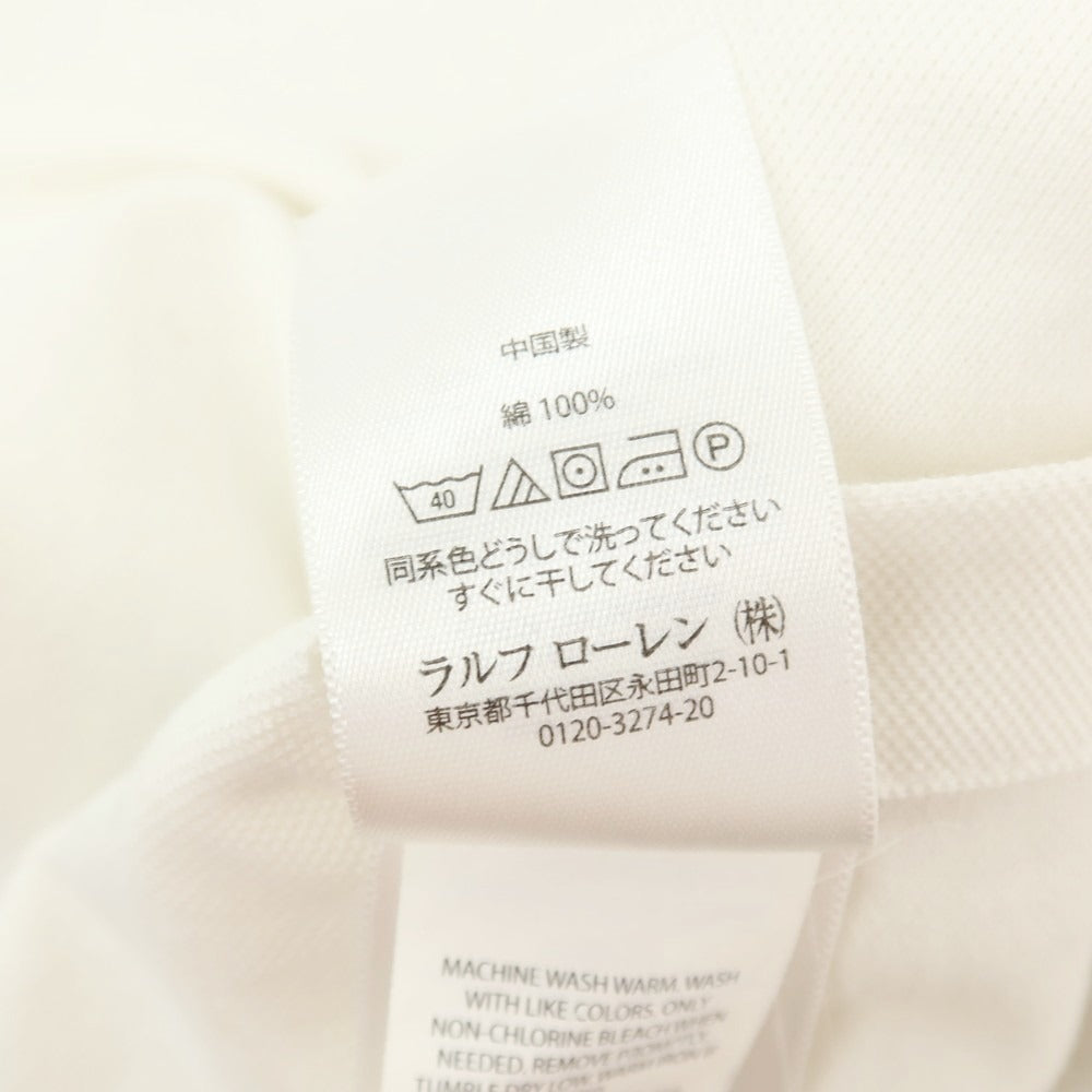【中古】ポロ ラルフローレン Polo Ralph Lauren KNIT OXFORD コットン ボタンダウン カジュアルシャツ ホワイト【サイズS】【 状態ランクC 】【 メンズ 】