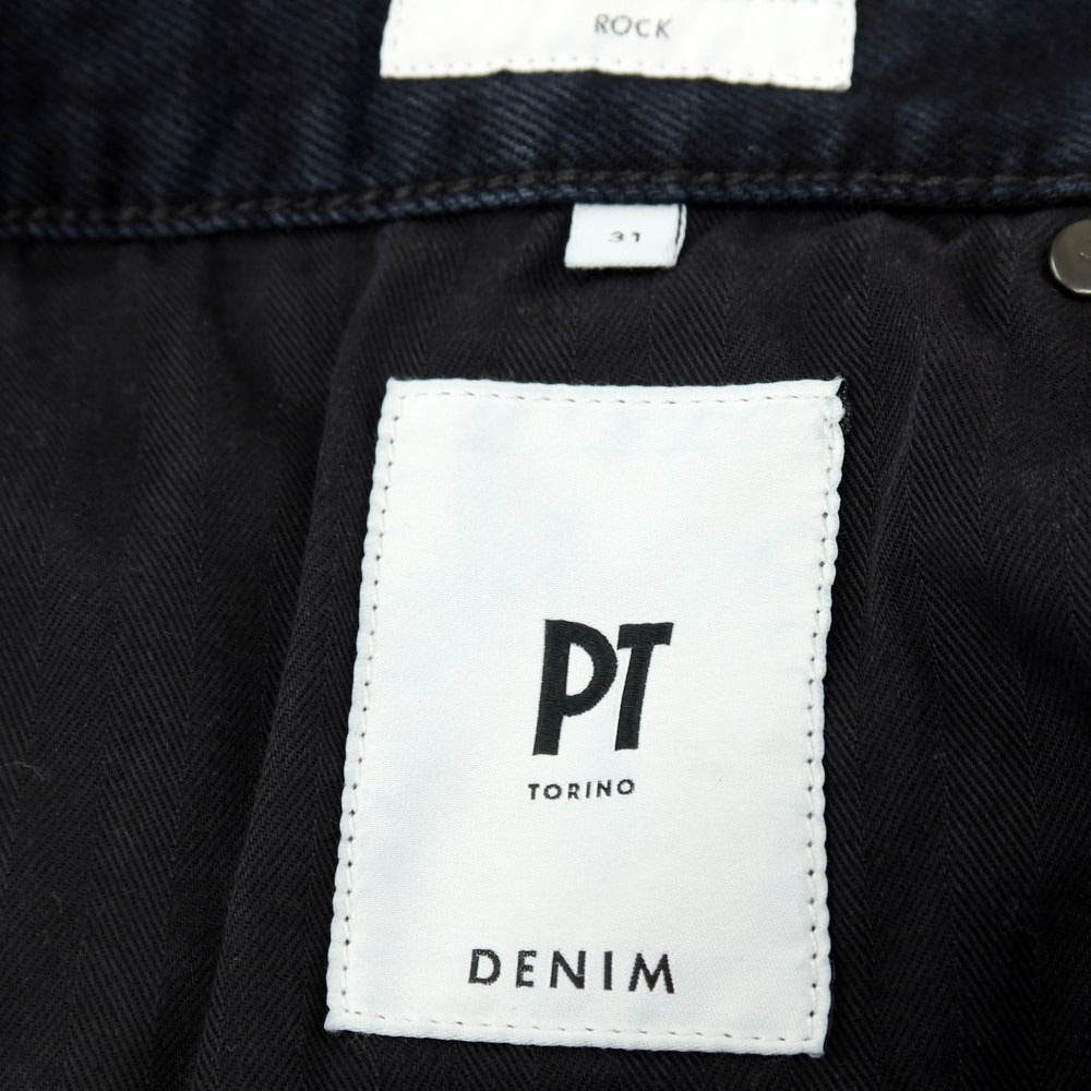 【中古】ピーティートリノ デニム PT TORINO DENIM ROCK ストレッチ コットン デニムパンツ ブラック【サイズ31】【 状態ランクB 】【 メンズ 】