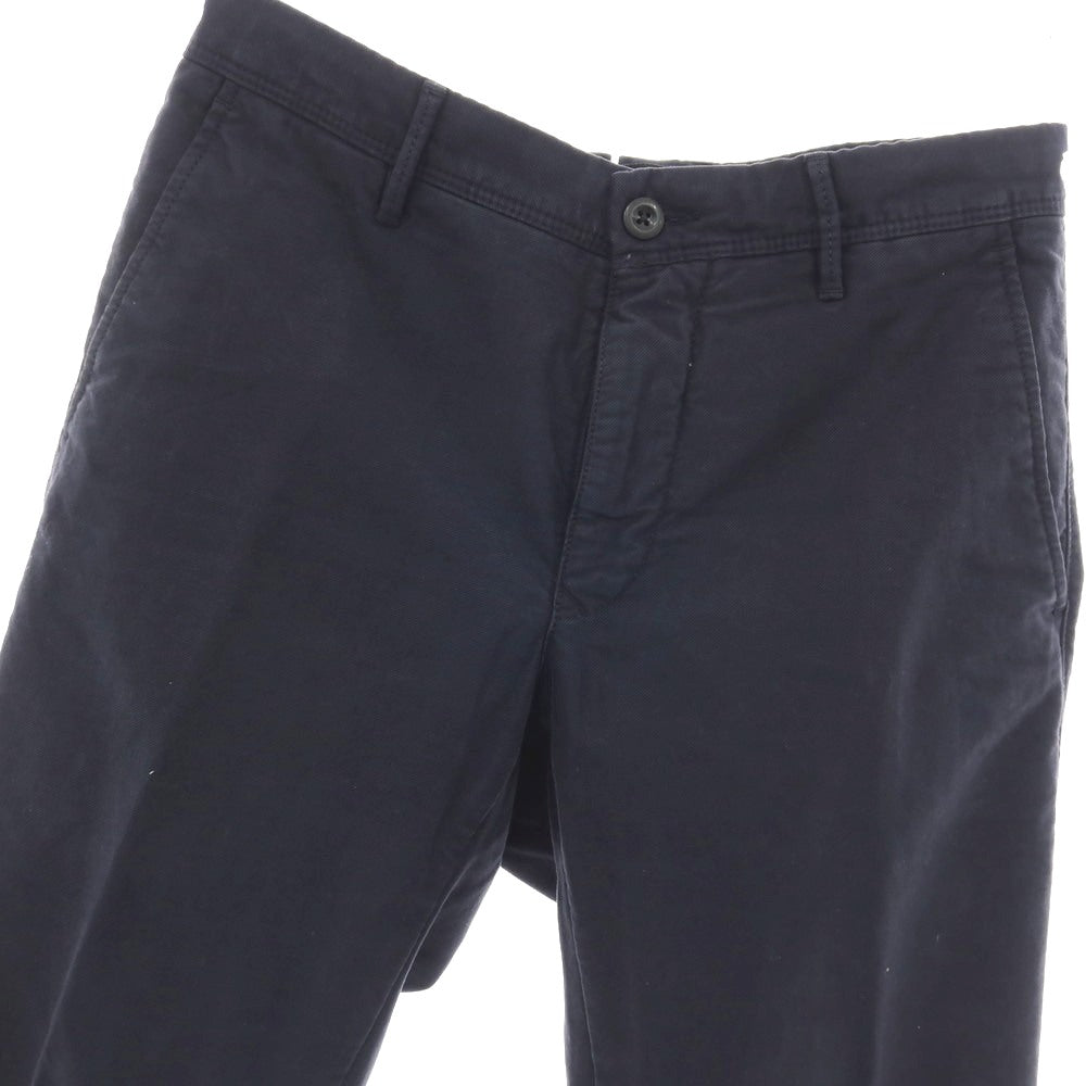 【中古】インコテックス スラックス INCOTEX SLACKS コットンポリウレタン カジュアルスラックスパンツ ネイビー【サイズ31】【 状態ランクB 】【 メンズ 】