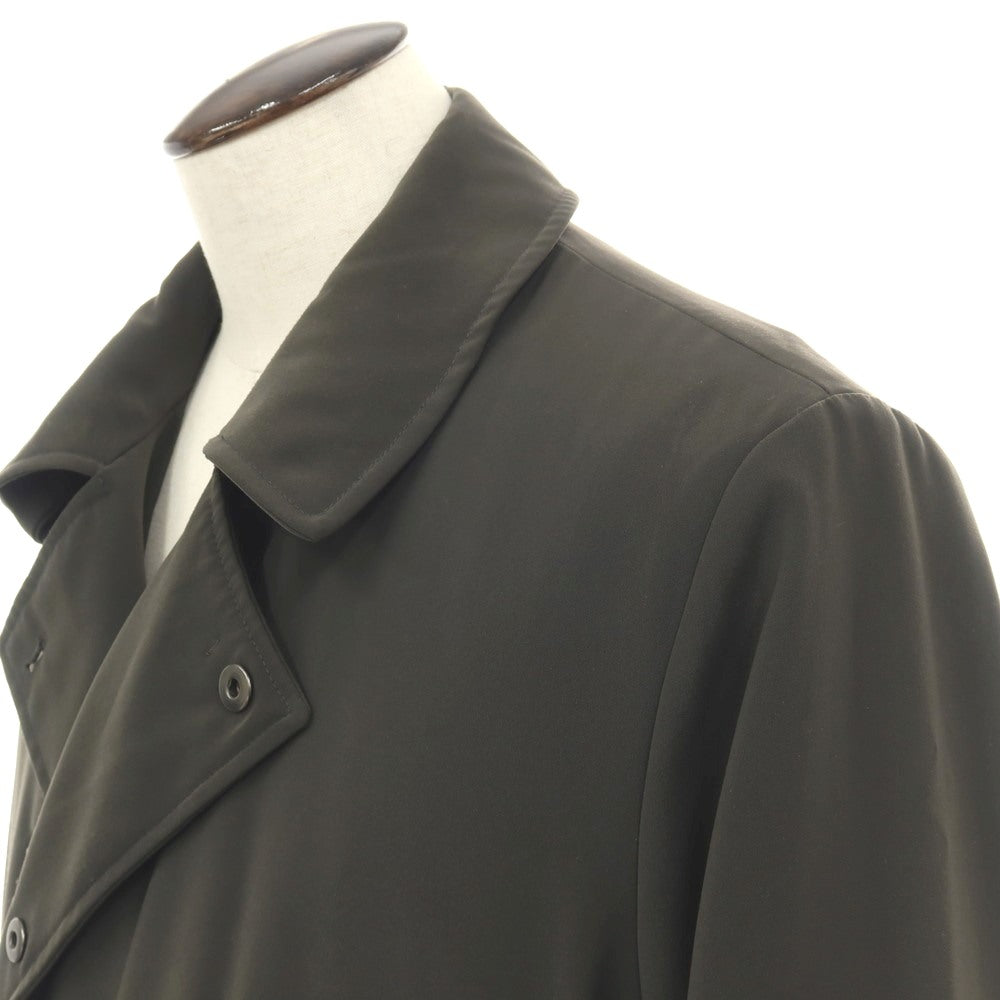 【中古】ジョルジオアルマーニ GIORGIO ARMANI ポリエステル 中綿入り ベルテッドコート ダークオリーブグリーン【サイズ52】【 状態ランクC 】【 メンズ 】