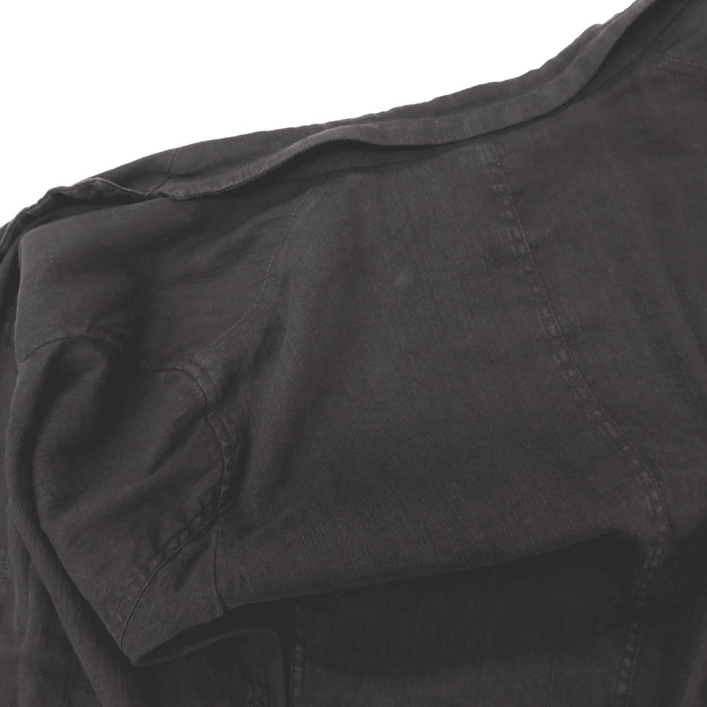 【SALE30%OFF/返品不可】【中古】アルマーニ コレッツォーニ ARMANI COLLEZIONI ストレッチ リネンコットン 3B カジュアルジャケット ブラック系(ダークグレー)【 サイズ52 】【 状態ランクD 】【 メンズ 】