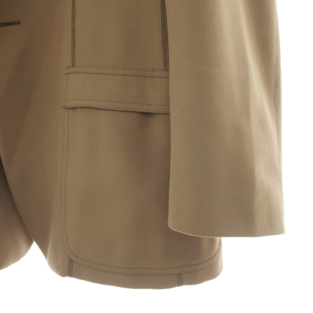 【中古】ジョルジオアルマーニ GIORGIO ARMANI ポリエステルレーヨンウール 3B カジュアルジャケット ダークベージュ【サイズ52】【 状態ランクC 】【 メンズ 】