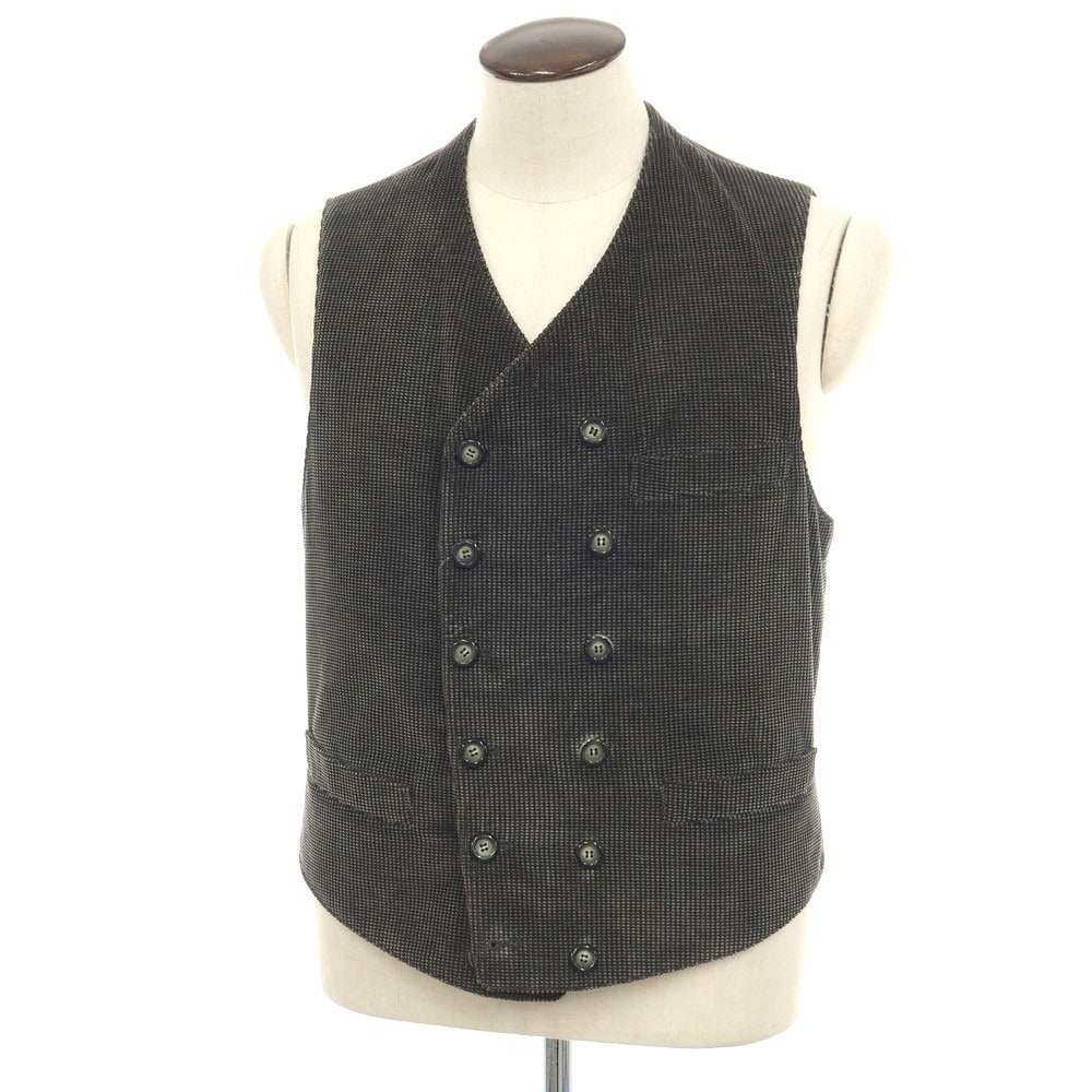 【中古】ジョルジオアルマーニ GIORGIO ARMANI コットン コーデュロイ カジュアル系ジレ ベスト グレー【サイズ52】【 状態ランクC 】【 メンズ 】