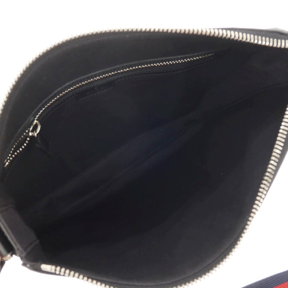 【中古】グッチ GUCCI GGキャンバス 792081 ショルダーバッグ ブラックxグレー【 状態ランクA 】【 メンズ 】