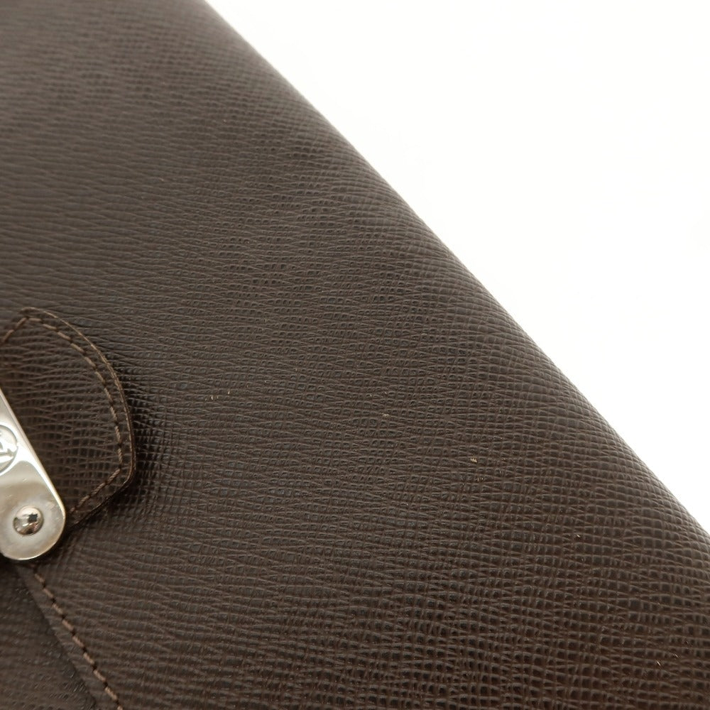 【中古】ルイ ヴィトン LOUIS VUITTON タイガ ベライア レザー クラッチバッグ ダークブラウン【 状態ランクB 】【 メンズ 】