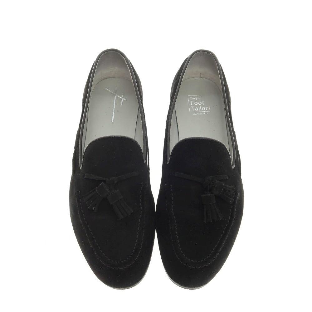 【中古】トウキョウフットテイラー Tokyo Foot Tailor スエード ローファー ブラック【サイズ26 1/2EEE】【 状態ランクB 】【 メンズ 】