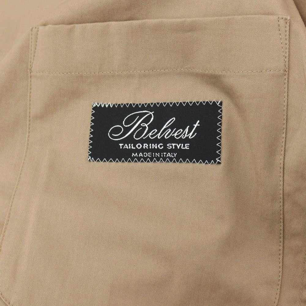 【中古】ベルベスト Belvest ストレッチ コットン 2B カジュアルジャケット ベージュ【サイズ48】【 状態ランクD 】【 メンズ 】