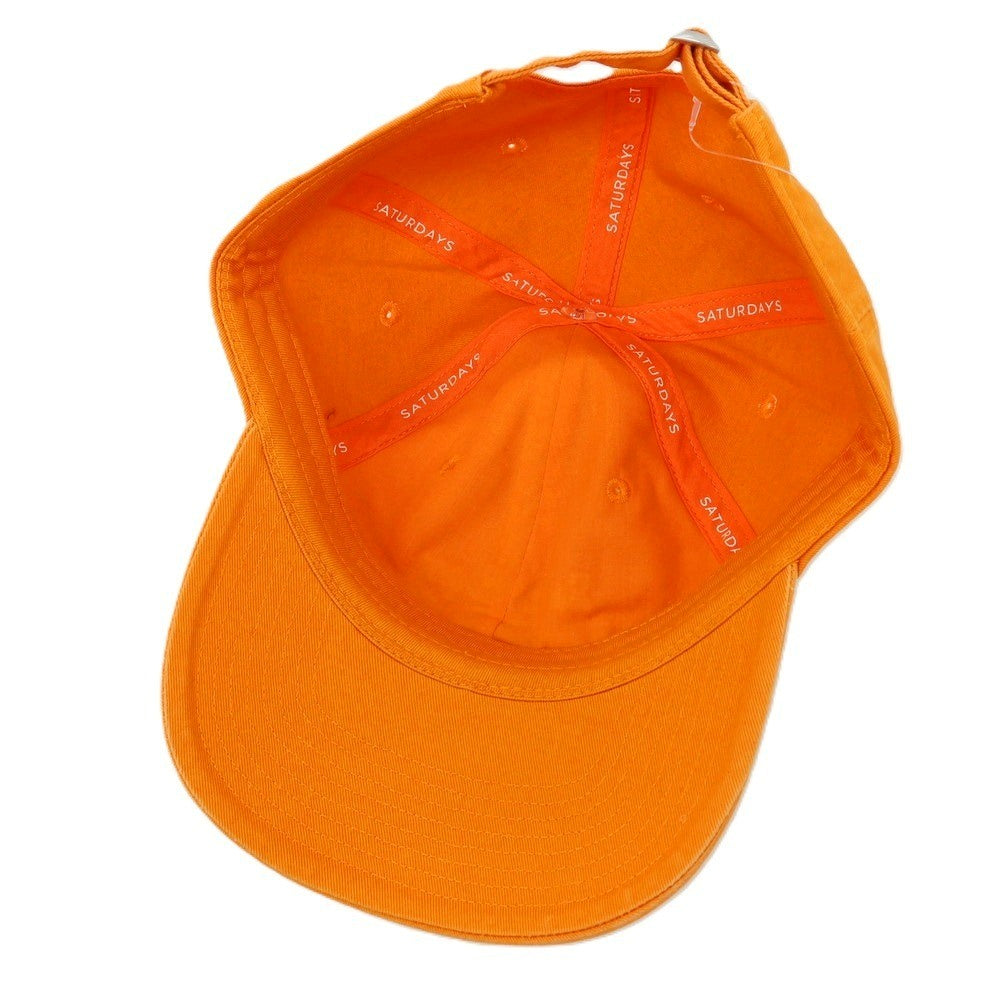 【中古】サタデーズ ニューヨークシティ Saturdays NYC コットン系 キャップ 帽子 オレンジ【 状態ランクA 】【 メンズ 】