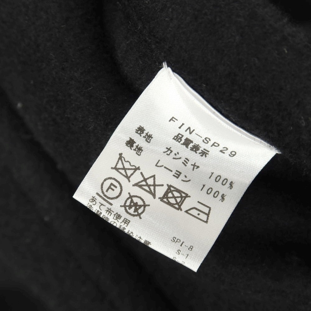 【中古】フィンジャック Finjack カシミヤ ダッフルコート ブラック【サイズ48】【 状態ランクB 】【 メンズ 】