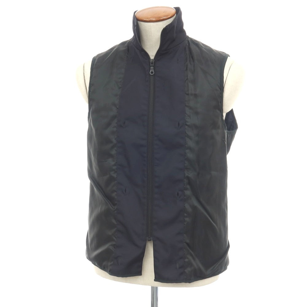 【中古】バーニーズニューヨーク BARNEYS NEWYORK ポリエステル 中綿入りライナー付き レイヤード トレンチコート ネイビー【サイズM】【 状態ランクB 】【 メンズ 】