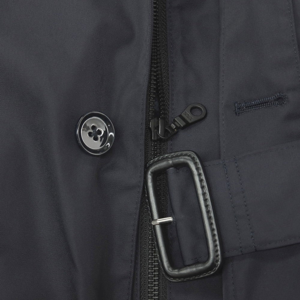 【中古】バーニーズニューヨーク BARNEYS NEWYORK ポリエステル 中綿入りライナー付き レイヤード トレンチコート ネイビー【サイズM】【 状態ランクB 】【 メンズ 】