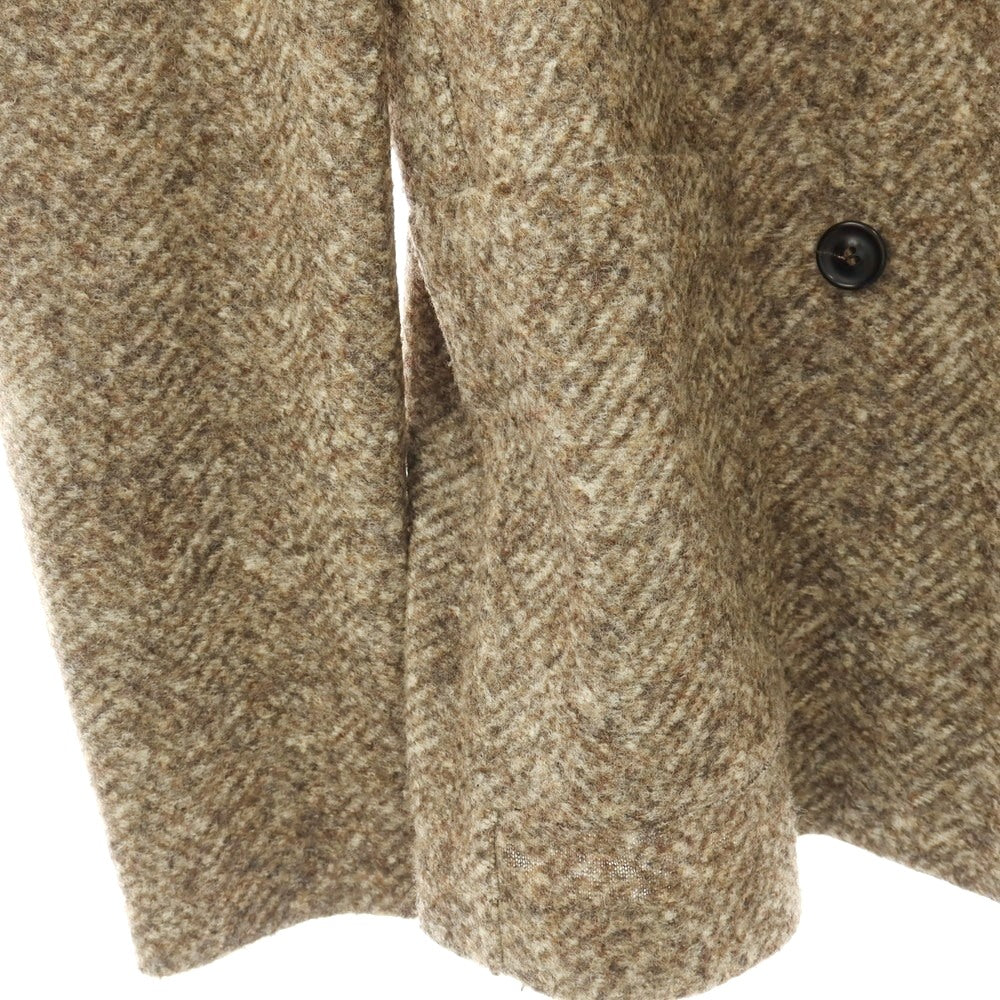 【中古】ティージャケット T-JACKET ポリエステルウールアクリル ダブル6B カジュアルジャケット ベージュ【サイズM】【 状態ランクC 】【 メンズ 】
