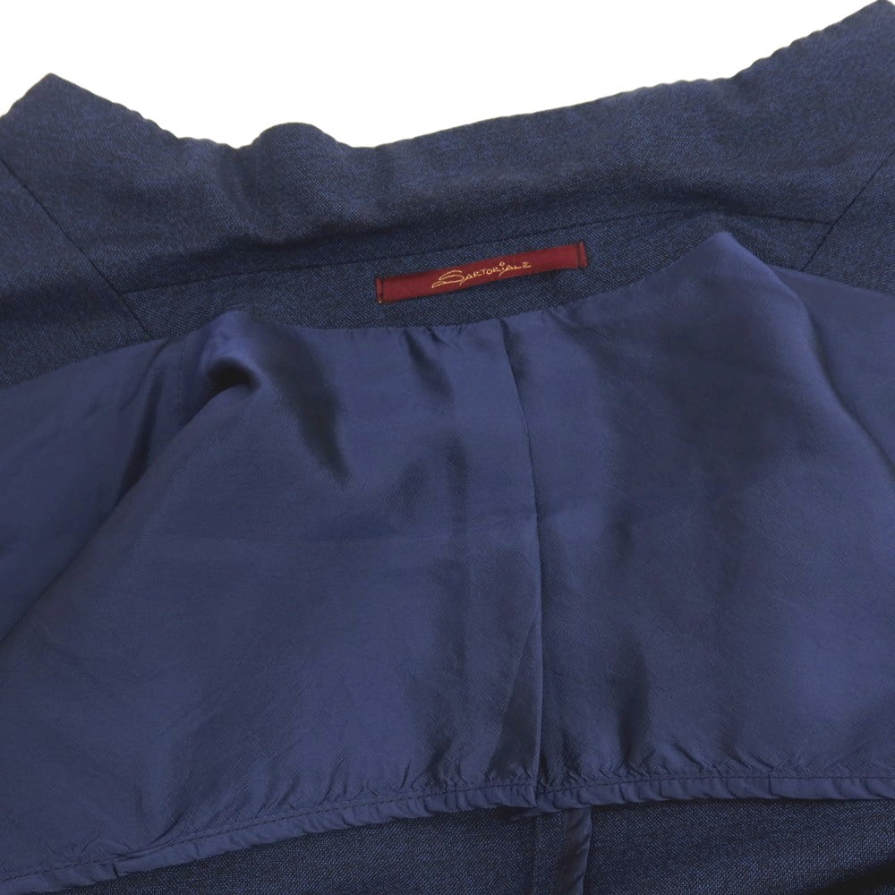 【中古】タリアトーレ TAGLIATORE SARTORIALE ウール 2つボタンスーツ ネイビーブルー【サイズ44】【 状態ランクC 】【 メンズ 】