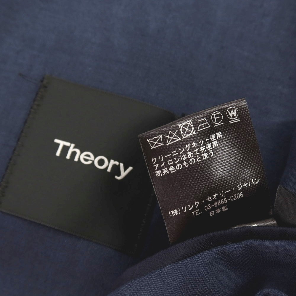 【中古】セオリー theory ストレッチ リネンレーヨン 2つボタンスーツ ネイビー【サイズ上36/下29】【 状態ランクD 】【 メンズ 】