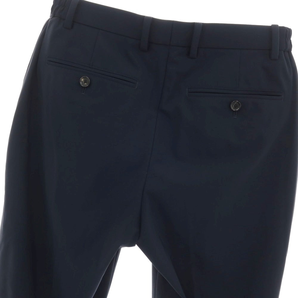 【中古】バーニーズニューヨーク BARNEYS NEWYORK ストレッチ ナイロン イージースラックスパンツ ダークネイビー【サイズ44】【 状態ランクB 】【 メンズ 】