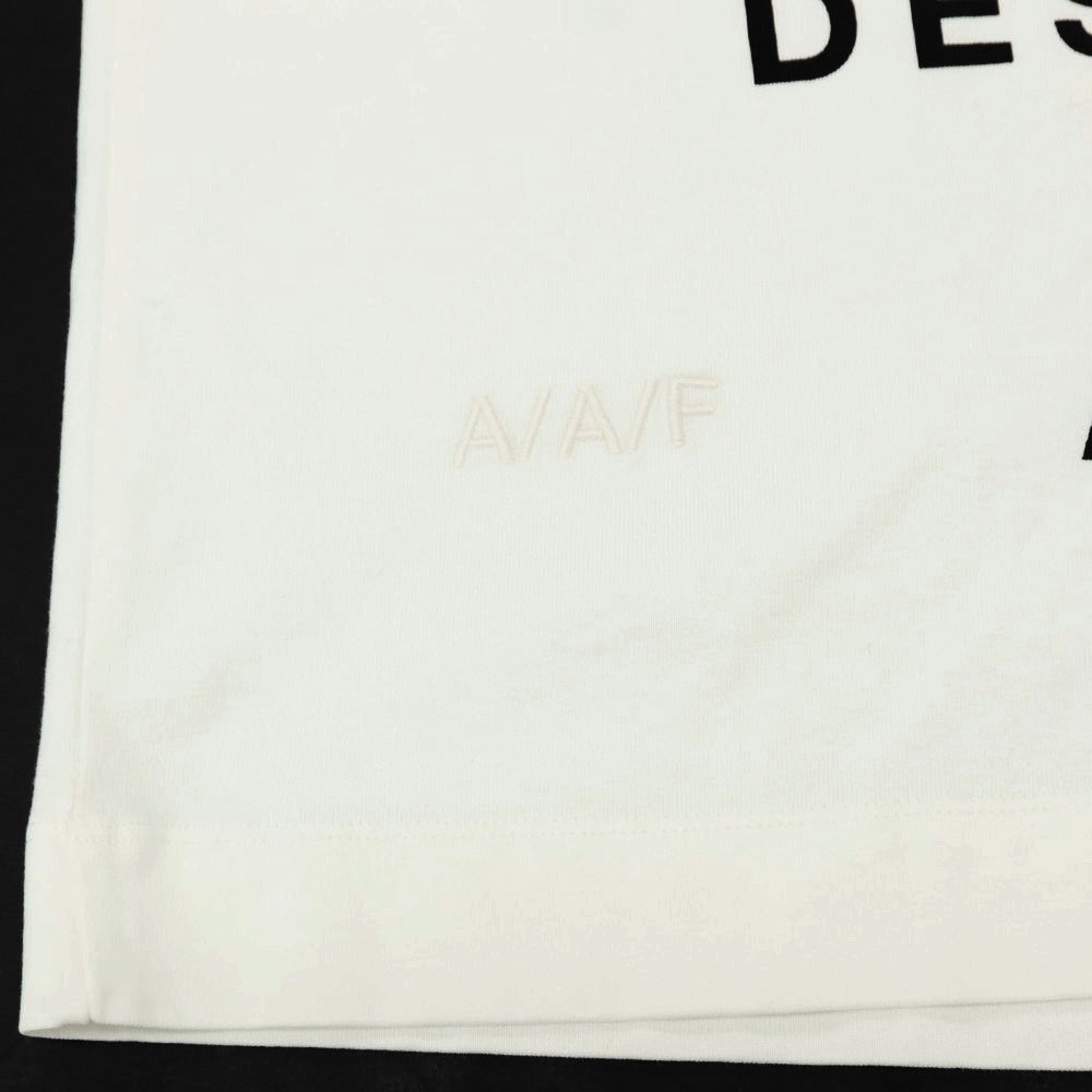 【中古】アプライド アート フォームズ APPLIED ART FORMS アクリル ロゴプリント クルーネック 半袖Tシャツ ホワイト【サイズXL】【 状態ランクA 】【 メンズ 】
