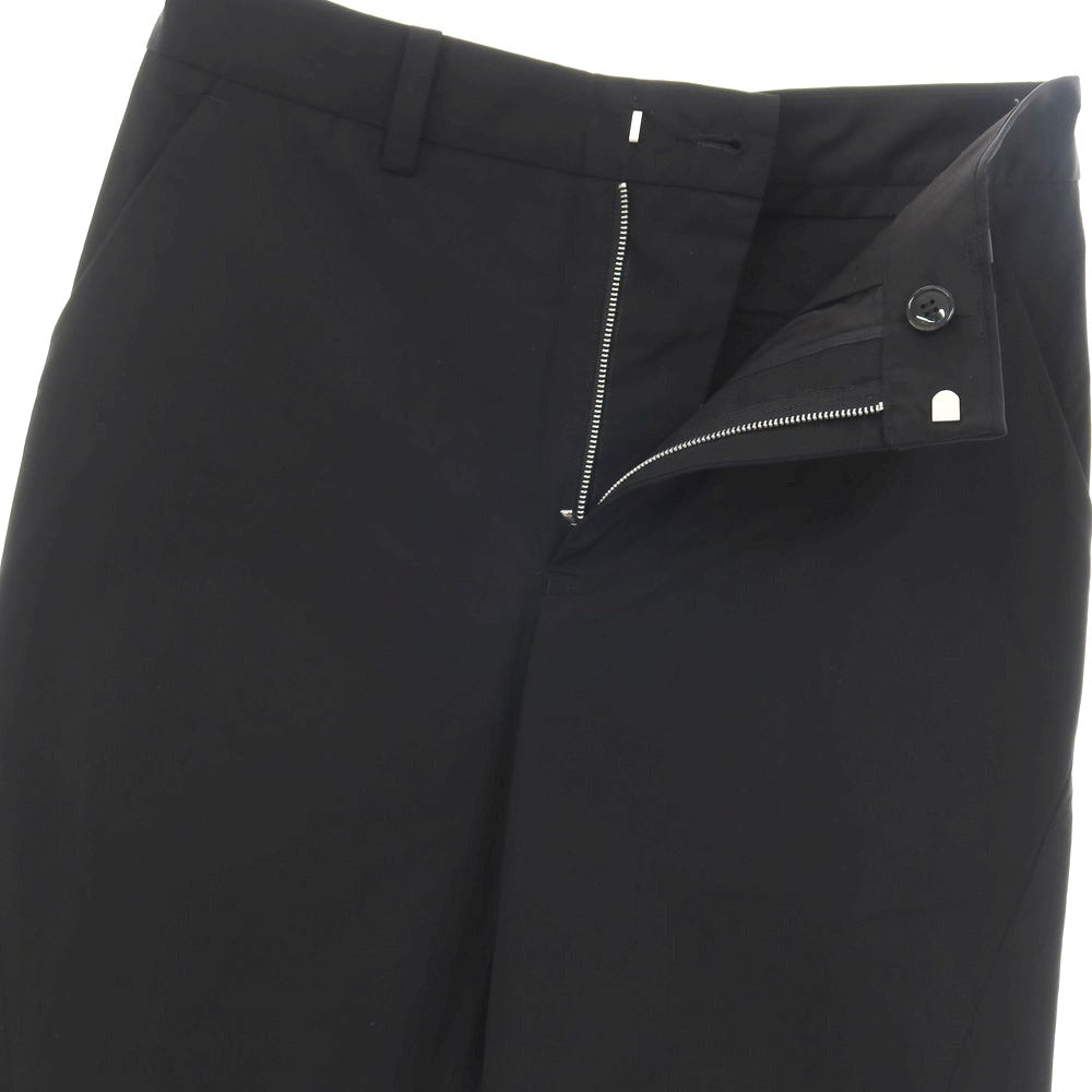 【中古】エヌティーエヌ NTN 3D STRAIGHT SLACKS ポリエステルコットン カジュアルスラックスパンツ ブラック【サイズ1】【 状態ランクA 】【 メンズ 】