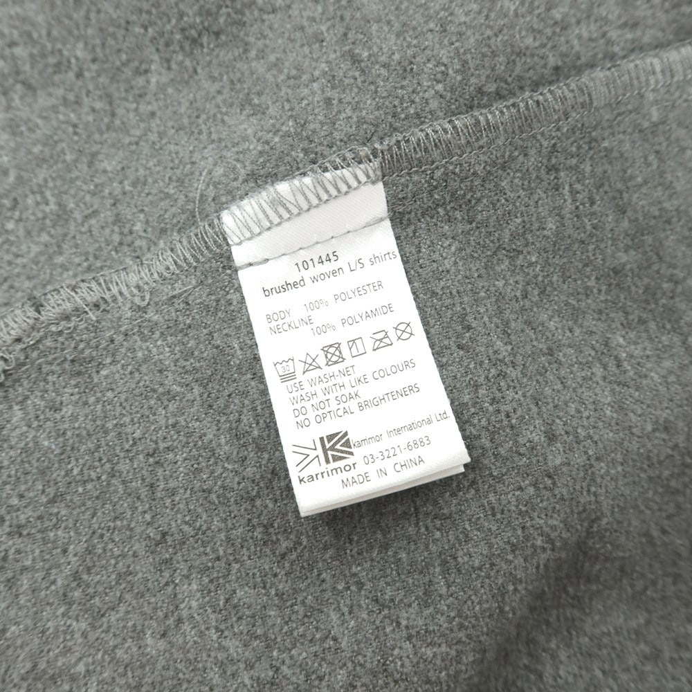 【中古】カリマー Karrimor ポリエステル カジュアルシャツ グレー【サイズM】【 状態ランクB 】【 メンズ 】