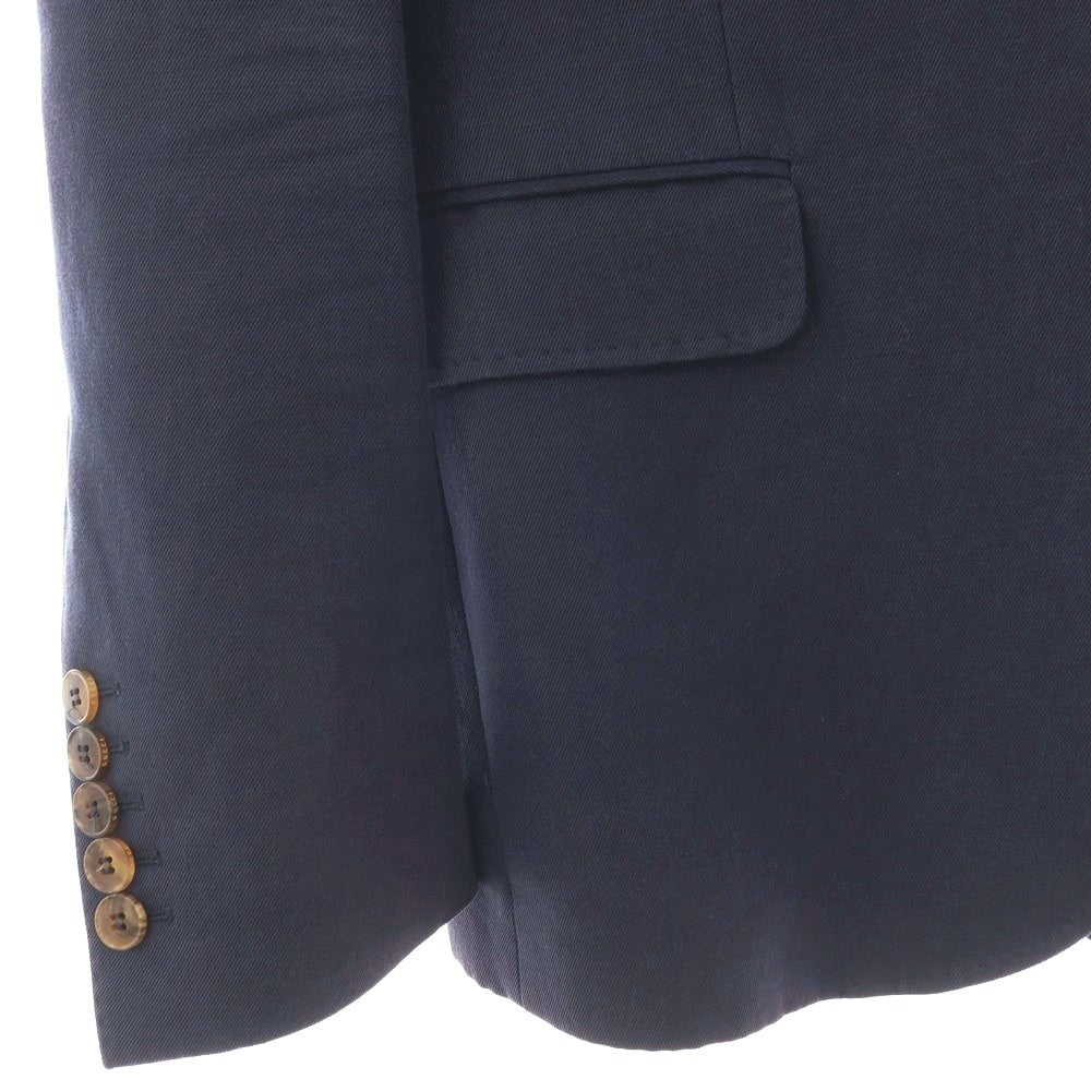 【中古】グッチ GUCCI コットンリネン 2B カジュアルジャケット ネイビー【サイズ46】【 状態ランクC 】【 メンズ 】