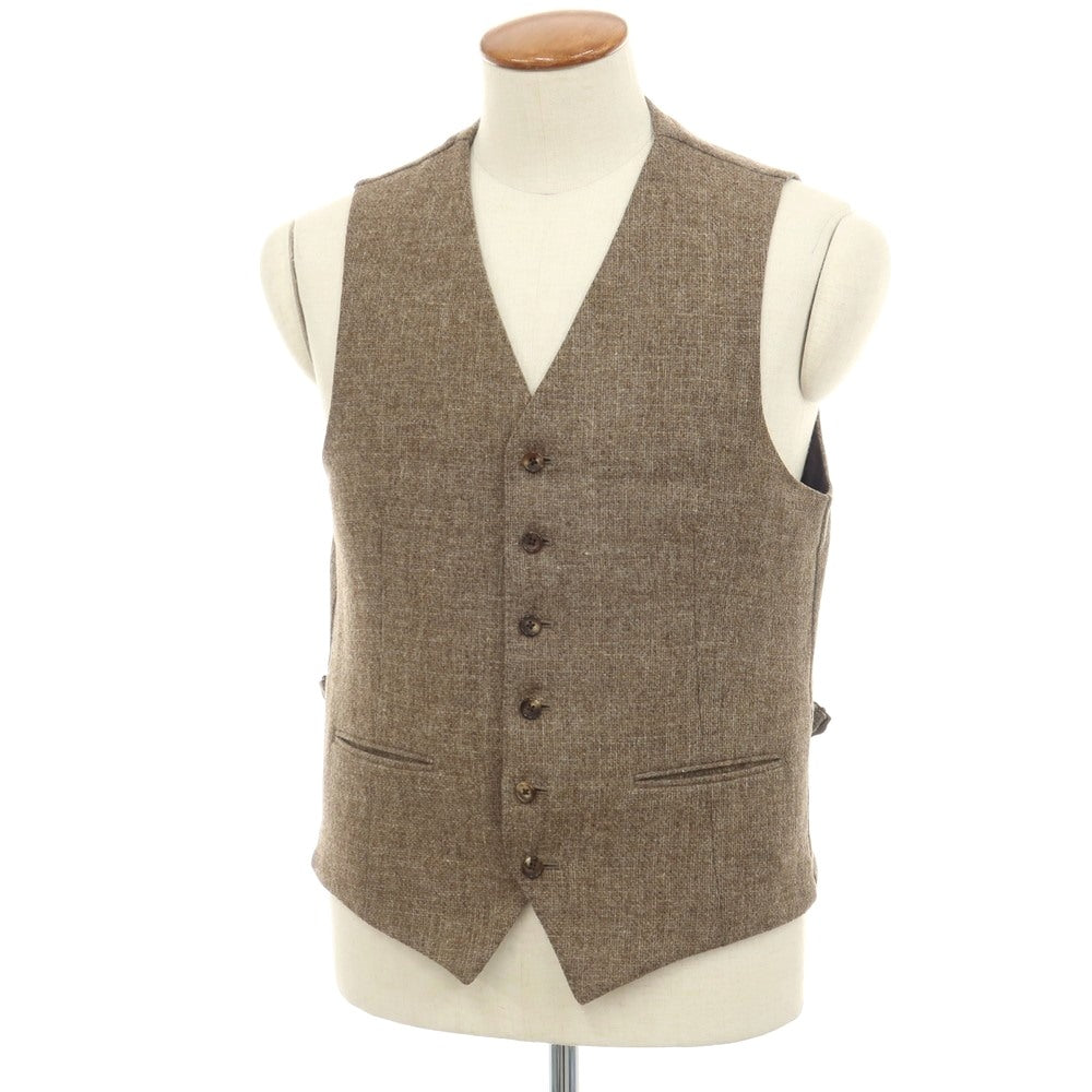 【中古】マッキントッシュ ロンドン MACKINTOSH LONDON ウール ドレス系ジレ ベスト ブラウン【サイズM】【 状態ランクB 】【 メンズ 】