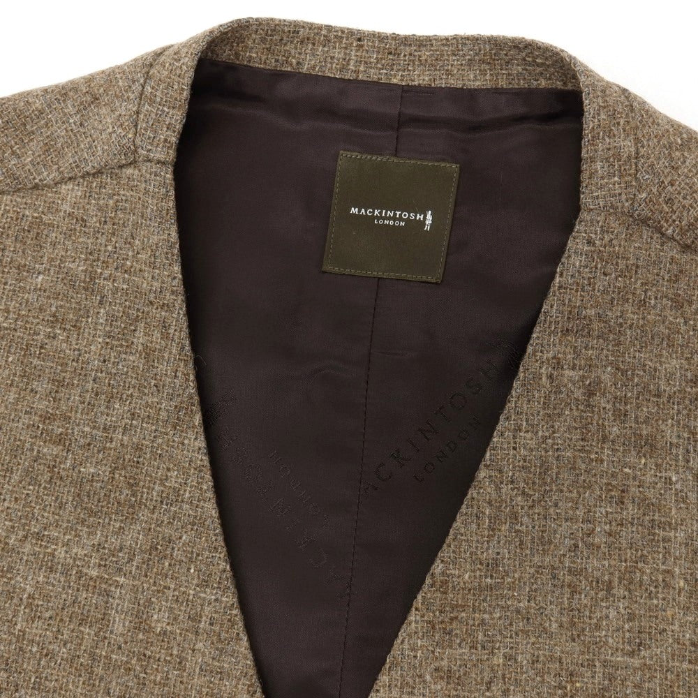 【中古】マッキントッシュ ロンドン MACKINTOSH LONDON ウール ドレス系ジレ ベスト ブラウン【サイズM】【 状態ランクB 】【 メンズ 】