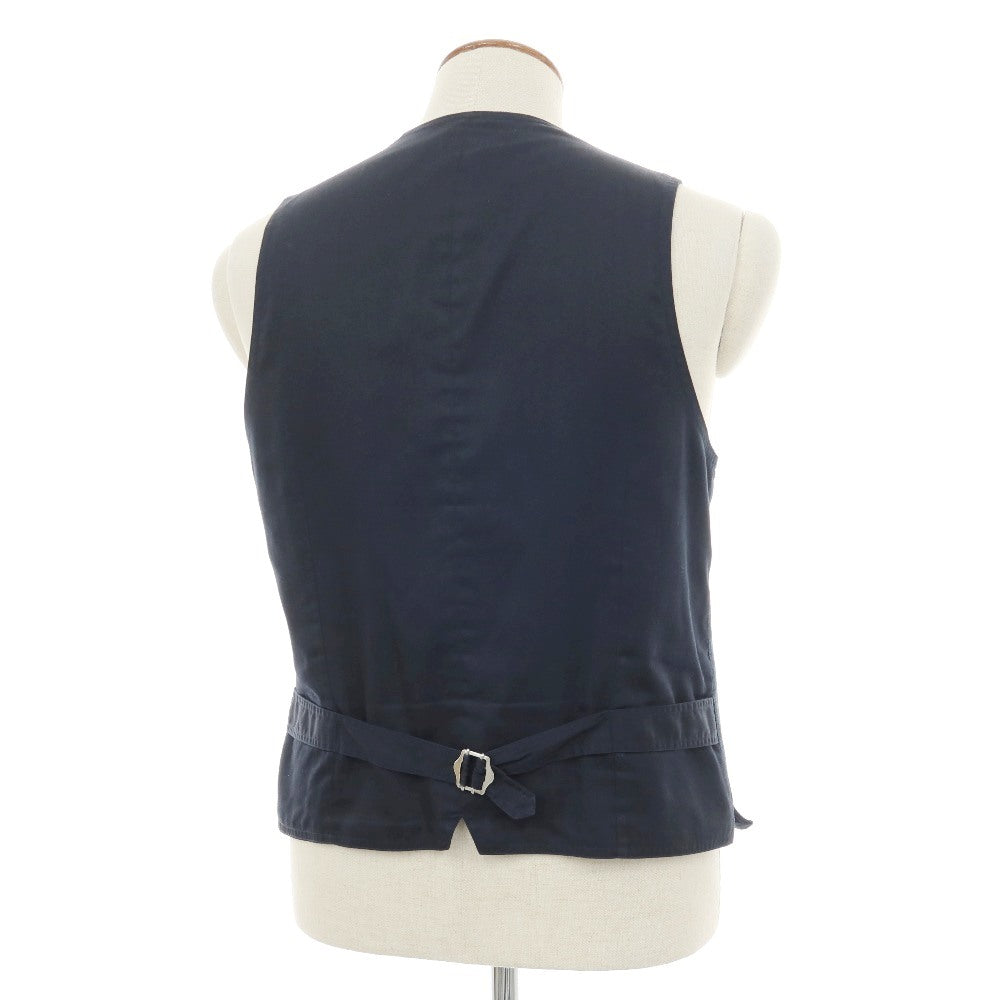 【SALE30%OFF/返品不可】【中古】ビームスハート BEAMS HEART コットンリネン カジュアル系ジレ ベスト ネイビー【 サイズ46 】【 状態ランクB 】【 メンズ 】