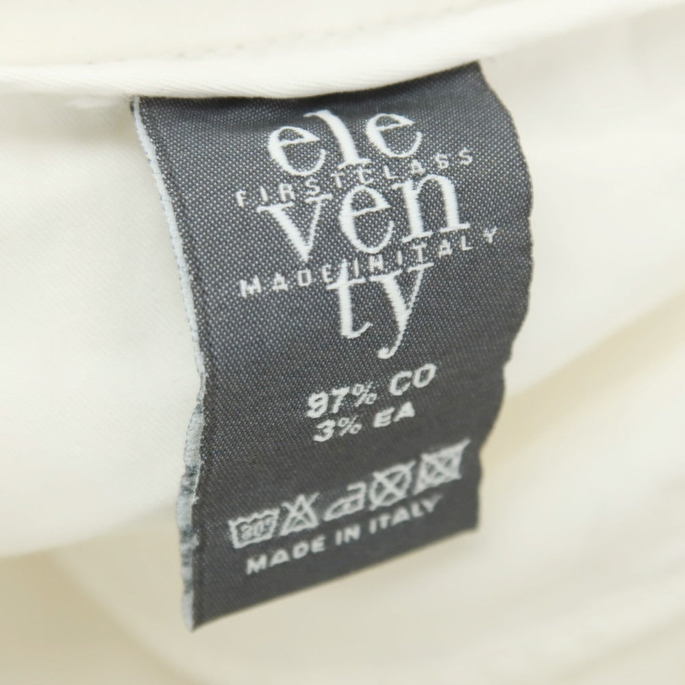 【中古】イレブンティ eleventy PENCES ストレッチ コットン カジュアルスラックスパンツ ホワイト【サイズ29】【 状態ランクC 】【 メンズ 】