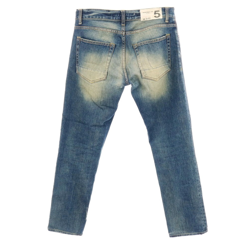 【中古】デパートメントファイブ Department5 ストレッチ コットン デニムパンツ ジーンズ ネイビー【サイズ31】【 状態ランクC 】【 メンズ 】