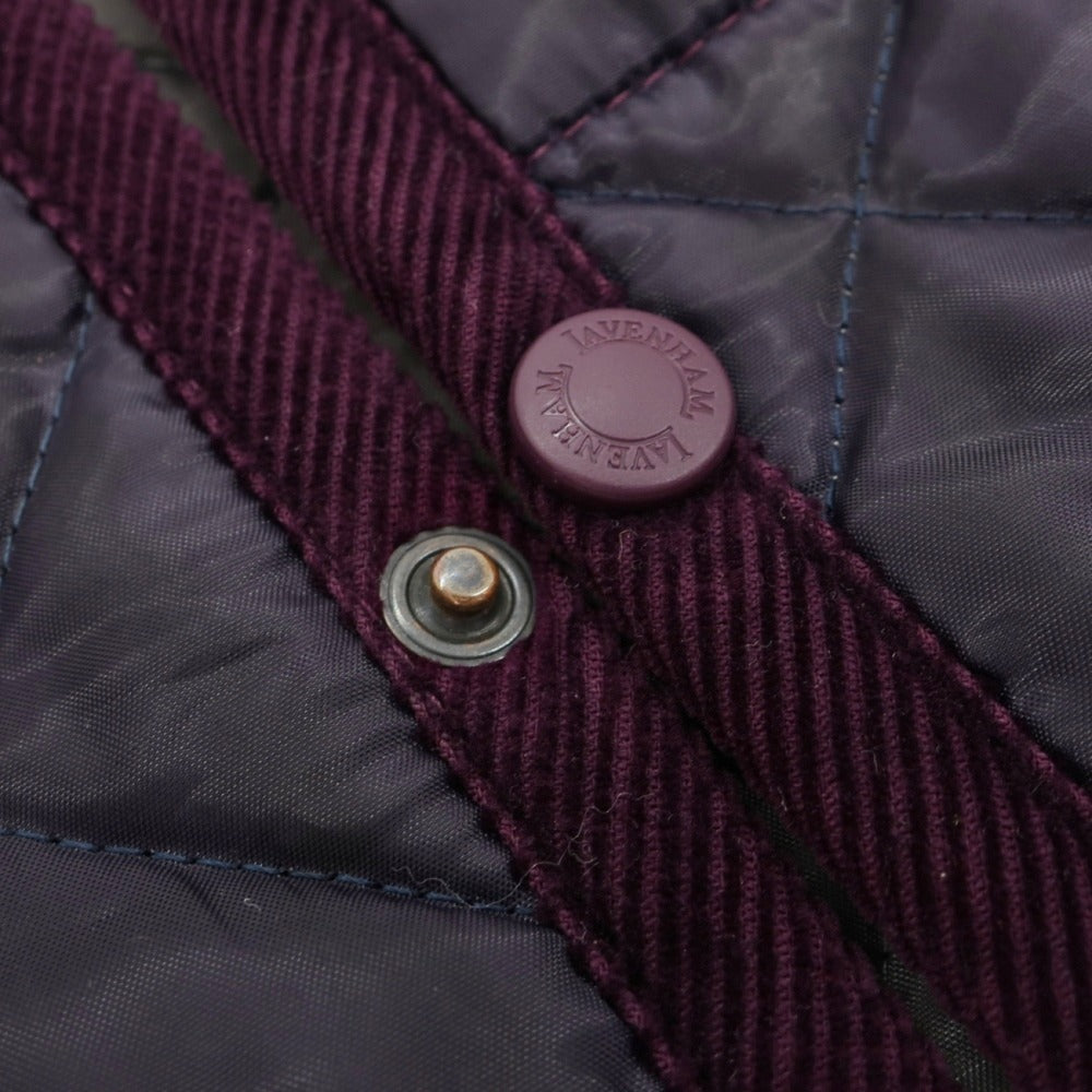 【中古】ラベンハム LAVENHAM ポリエステエル 中綿入り キルティングブルゾン ダークパープル【サイズ36】【 状態ランクC 】【 メンズ 】
