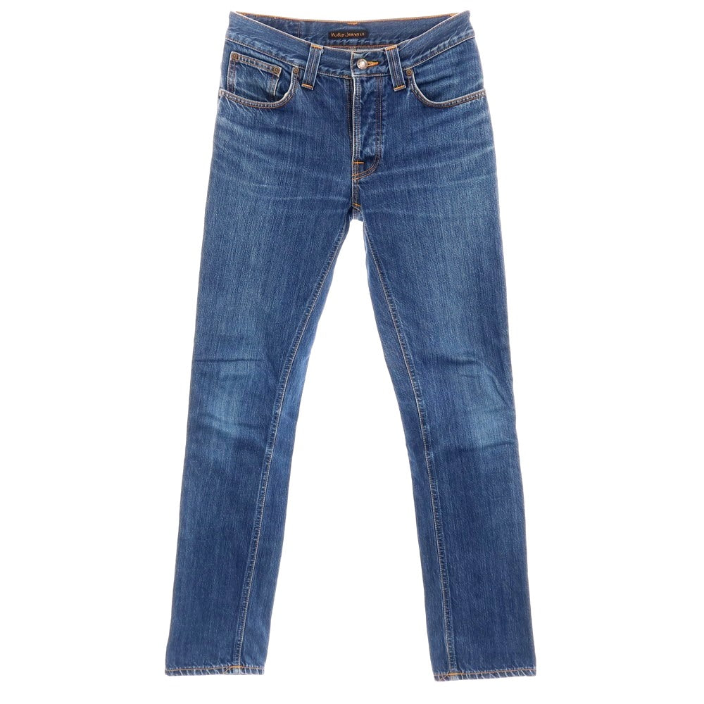 【中古】ヌーディージーンズ Nudie Jeans コットン デニムパンツ ジーンズ ブルー【サイズ30】【 状態ランクB 】【 メンズ 】