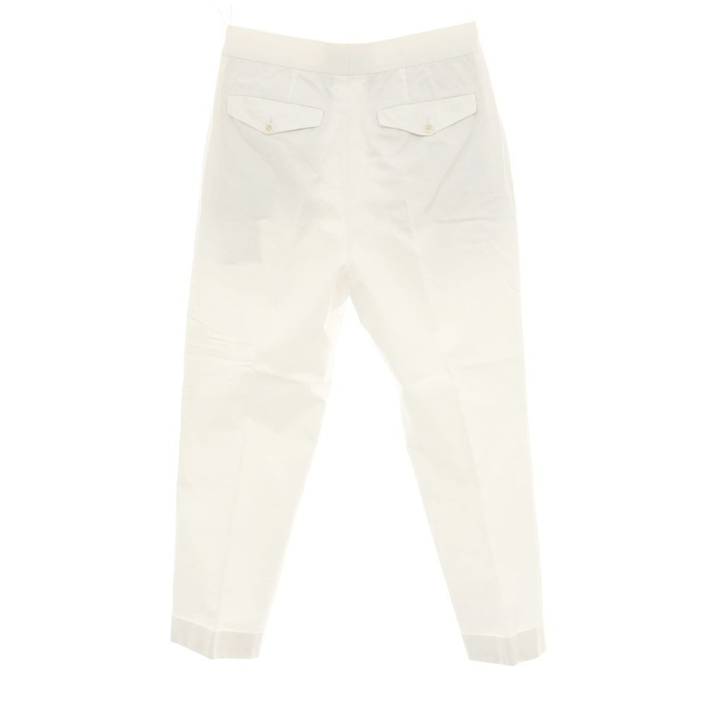 【SALE30%OFF/返品不可】【中古】エトネ ETONNE コットンリネン カジュアルスラックスパンツ ホワイト【 サイズM 】【 状態ランクC 】【 メンズ 】