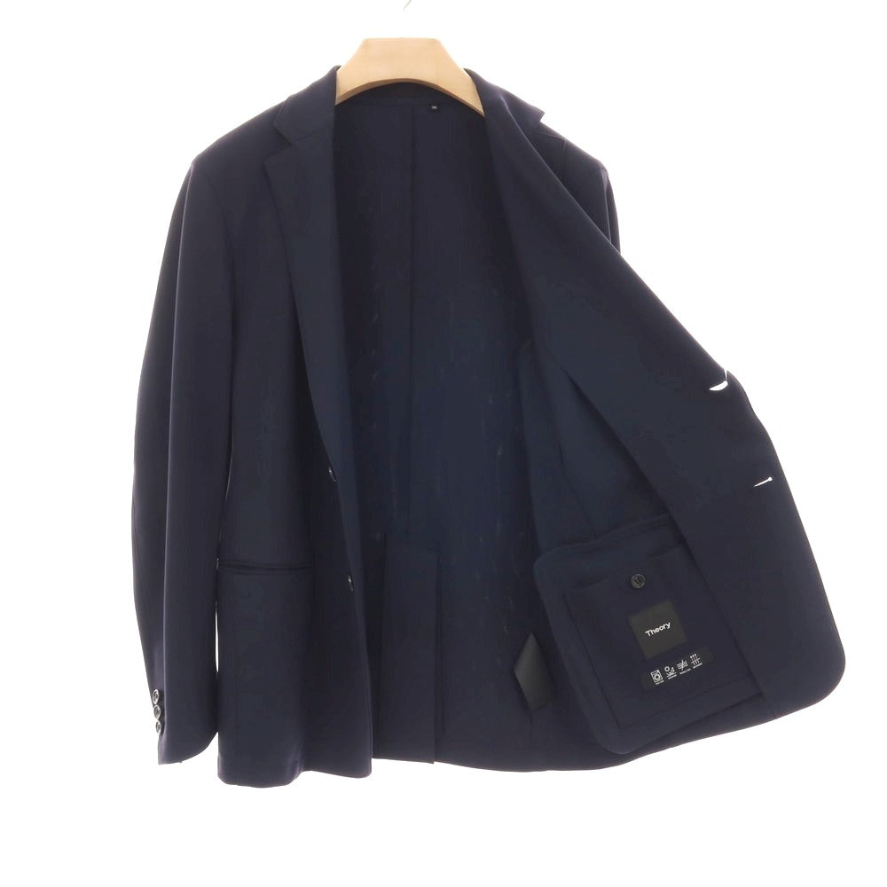 【中古】セオリー theory ストレッチ ナイロン 2B カジュアルジャケット ネイビー【サイズ38】【 状態ランクB 】【 メンズ 】