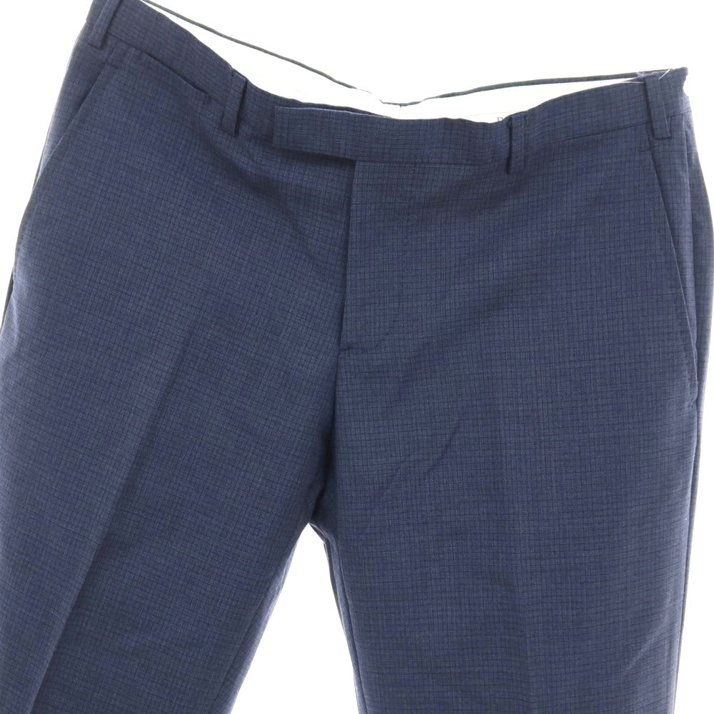【SALE30%OFF/返品不可】【中古】エンポリオ アルマーニ EMPORIO ARMANI ウール チェック ドレススラックスパンツ ネイビー【 サイズ50 】【 状態ランクB 】【 メンズ 】