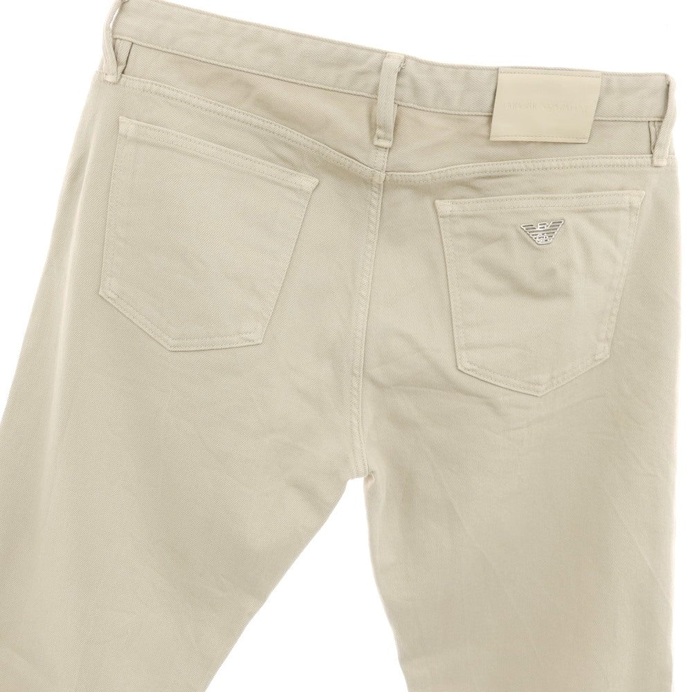 【中古】エンポリオ アルマーニ EMPORIO ARMANI ストレッチ コットン 5ポケットパンツ ベージュ【サイズ32】【 状態ランクB 】【 メンズ 】