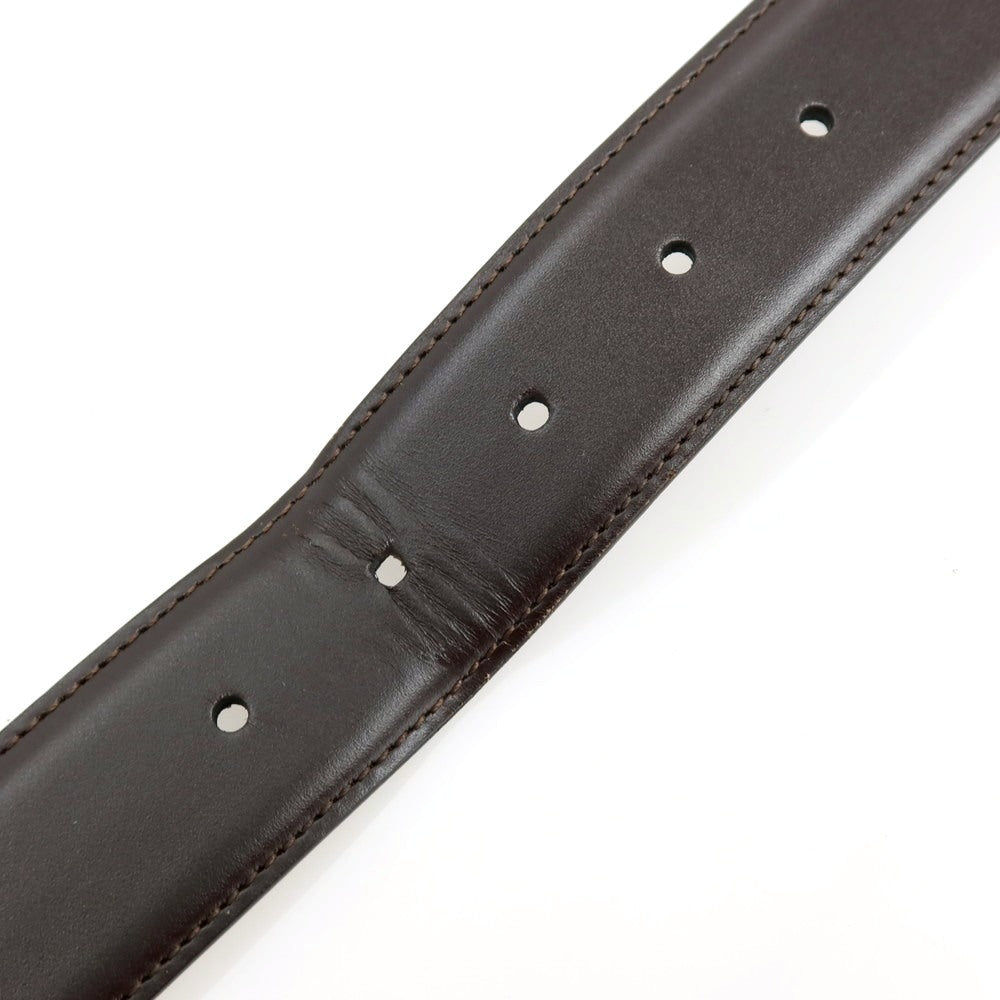 【中古】サルヴァトーレフェラガモ Salvatore Ferragamo レザー ベルト ダークブラウン【サイズ表記なし(約93.5cm位)】【 状態ランクB 】【 メンズ 】