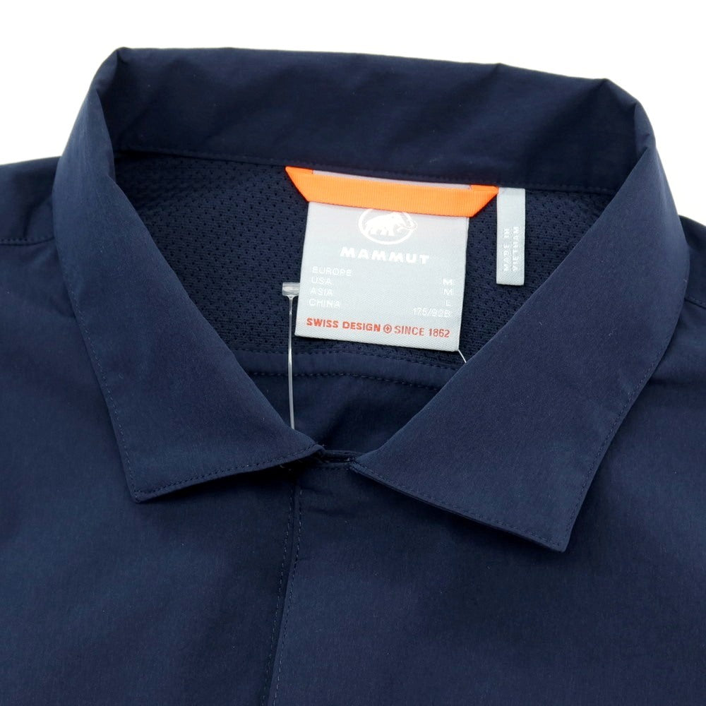 【中古】マムート Mammut ポリエステル 半袖シャツ ネイビー【サイズASIA L】【 状態ランクB 】【 メンズ 】