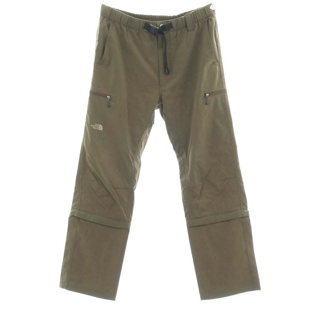 【中古】ザノースフェイス THE NORTH FACE ポリエステル 2WAY イージーパンツ オリーブ【サイズL】【 状態ランクC 】【 メンズ 】