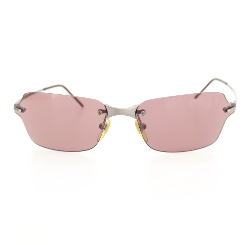 【中古】ジョルジオアルマーニ GIORGIO ARMANI リムレス サングラス シルバーxワイン系【サイズ63□16 125】【 状態ランクC 】【 メンズ 】