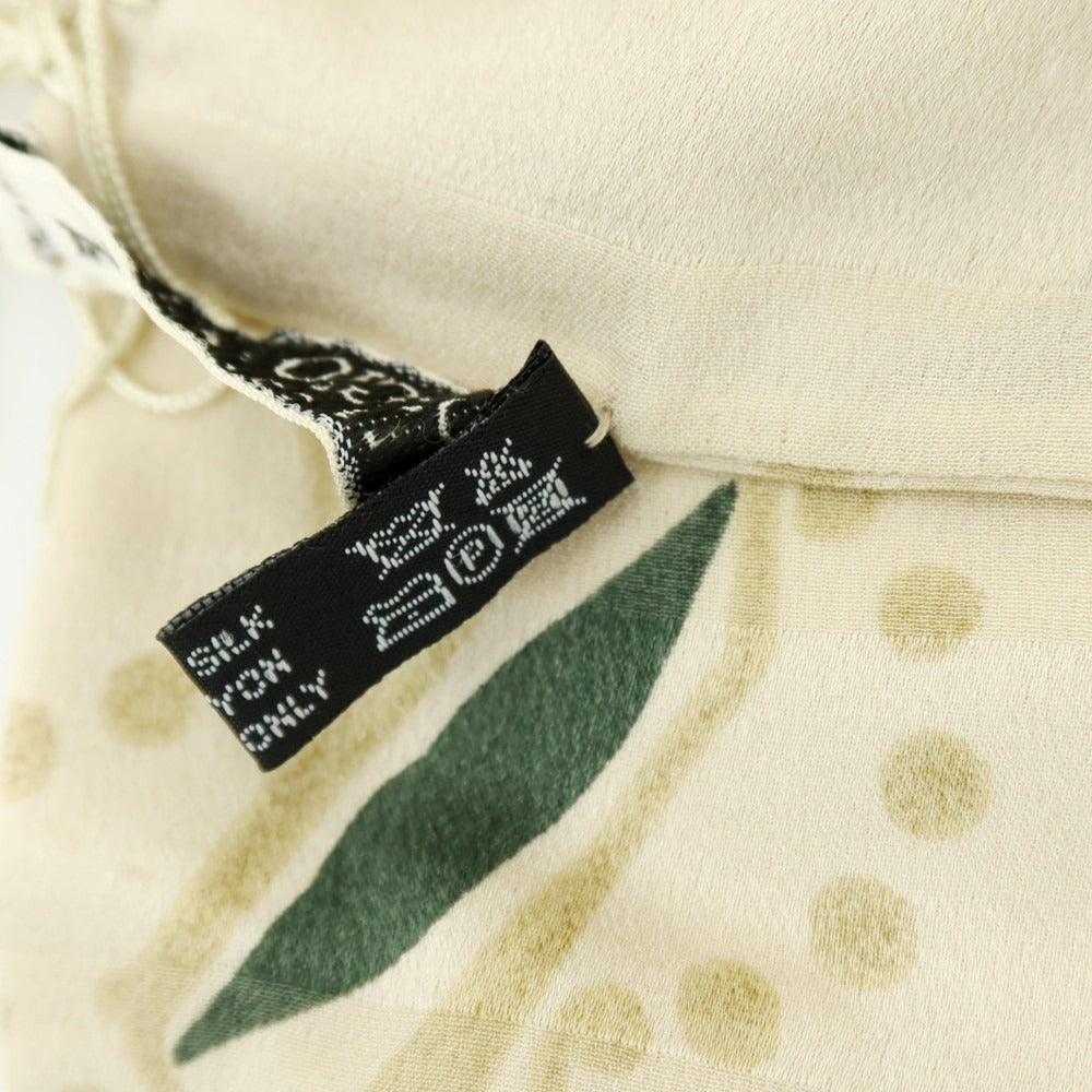 【中古】ジョルジオアルマーニ GIORGIO ARMANI シルク ジャカード×プリント ストール ライトベージュ【 状態ランクB 】【 メンズ 】