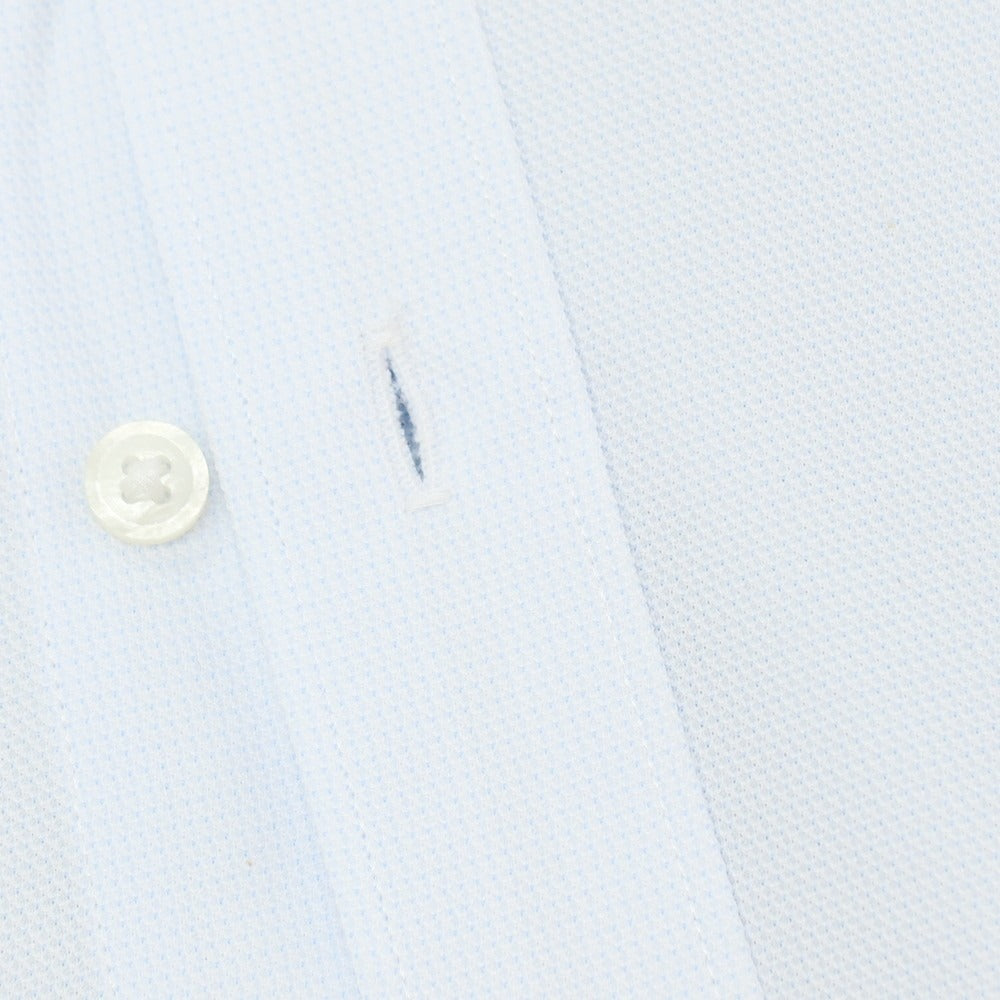 【中古】【未使用】オリヒカ ORIHICA SUPER NON-IRON ポリエステル ボタンダウン ドレスシャツ ライトブルー【サイズM】【 状態ランクS 】【 メンズ 】