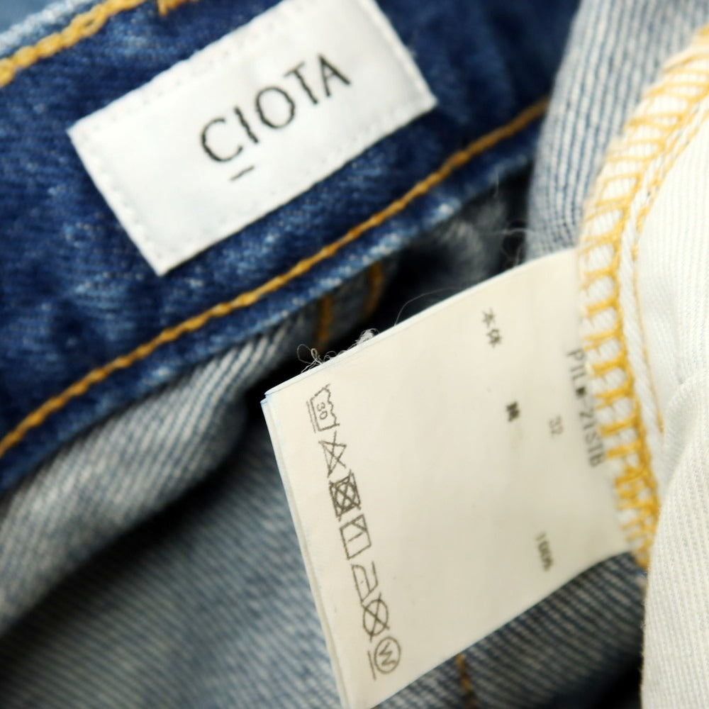 【中古】シオタ CIOTA コットン デニムパンツ ジーンズ ブルー【サイズ32】【 状態ランクB 】【 メンズ 】