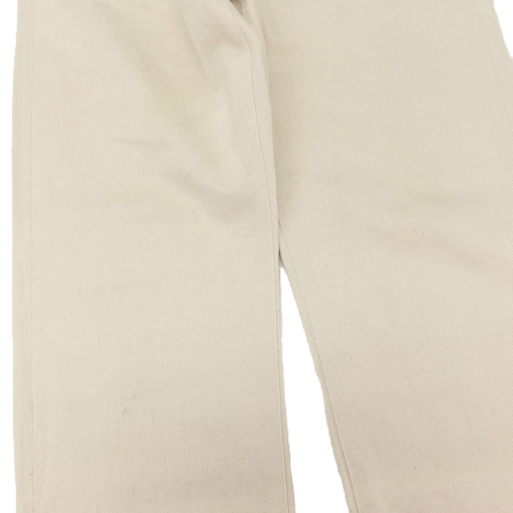 【中古】コトル cottle コットンリネン デニムパンツ アイボリー【サイズ3】【 状態ランクC 】【 メンズ 】