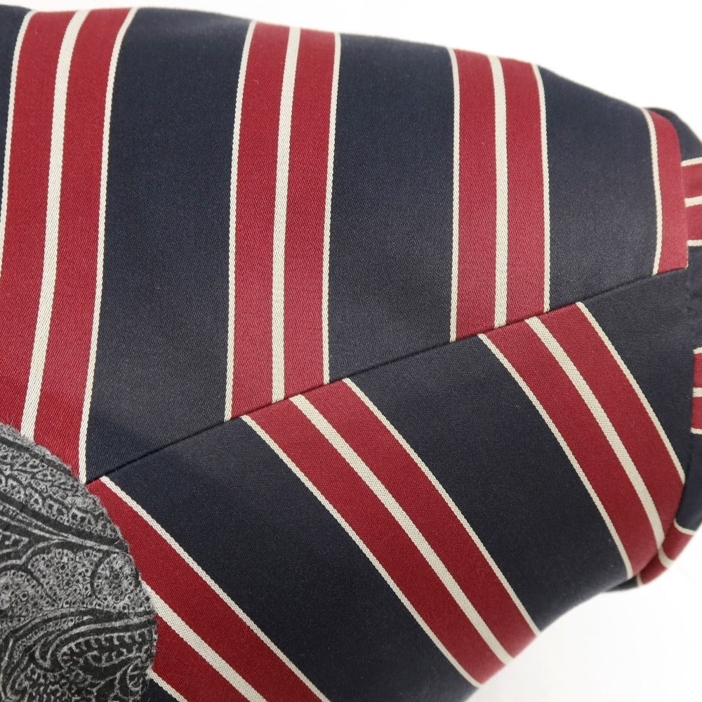 【中古】エトロ ETRO コットン ストライプ 2B カジュアルジャケット ダークネイビーxレッド【サイズ46】【 状態ランクD 】【 メンズ 】