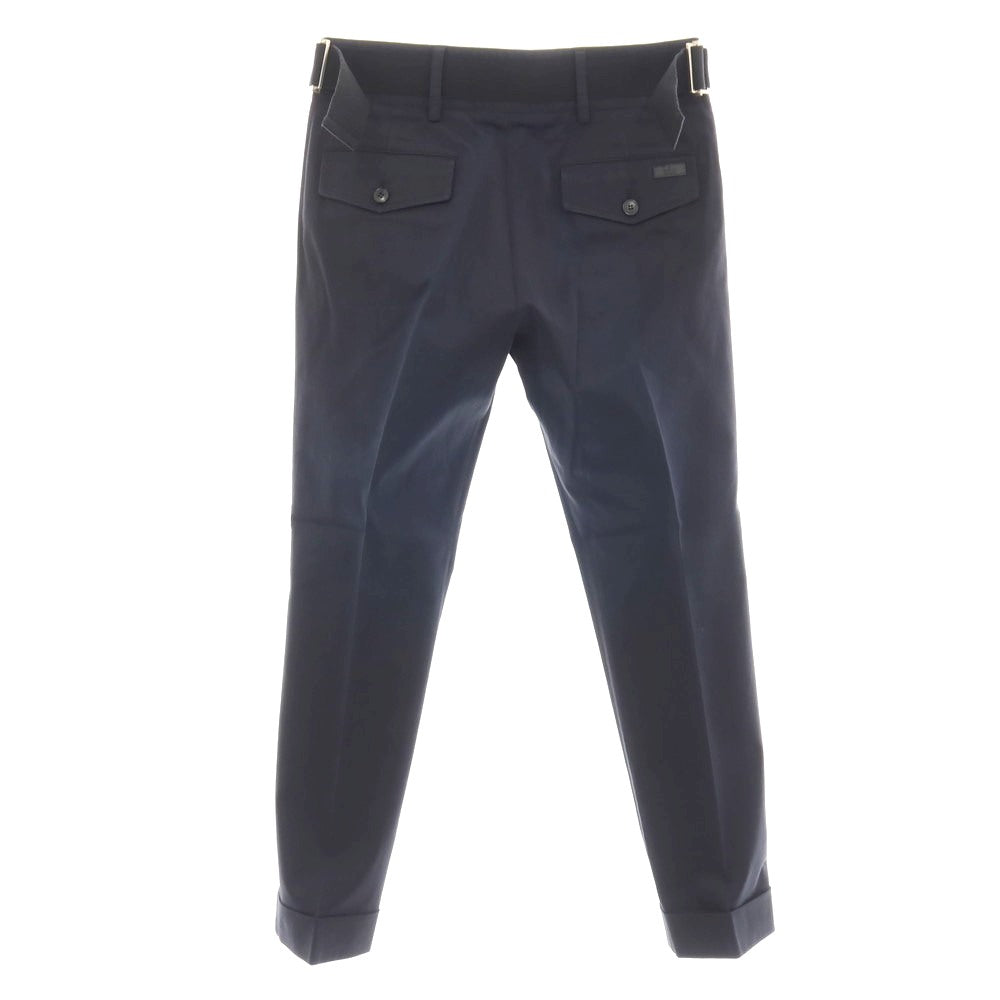 【中古】グッチ GUCCI riding ストレッチ コットン カジュアルスラックスパンツ ネイビー【サイズ44】【 状態ランクB 】【 メンズ 】