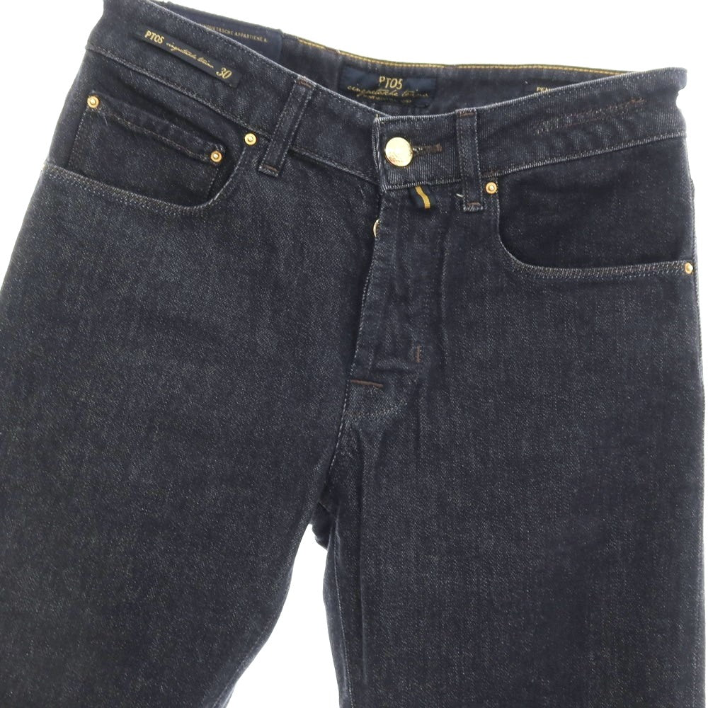 【中古】ピーティーゼロチンクエ PT05 ストレッチ コットンカシミヤ デニムパンツ ジーンズ ダークネイビー【サイズ30】【 状態ランクB 】【 メンズ 】