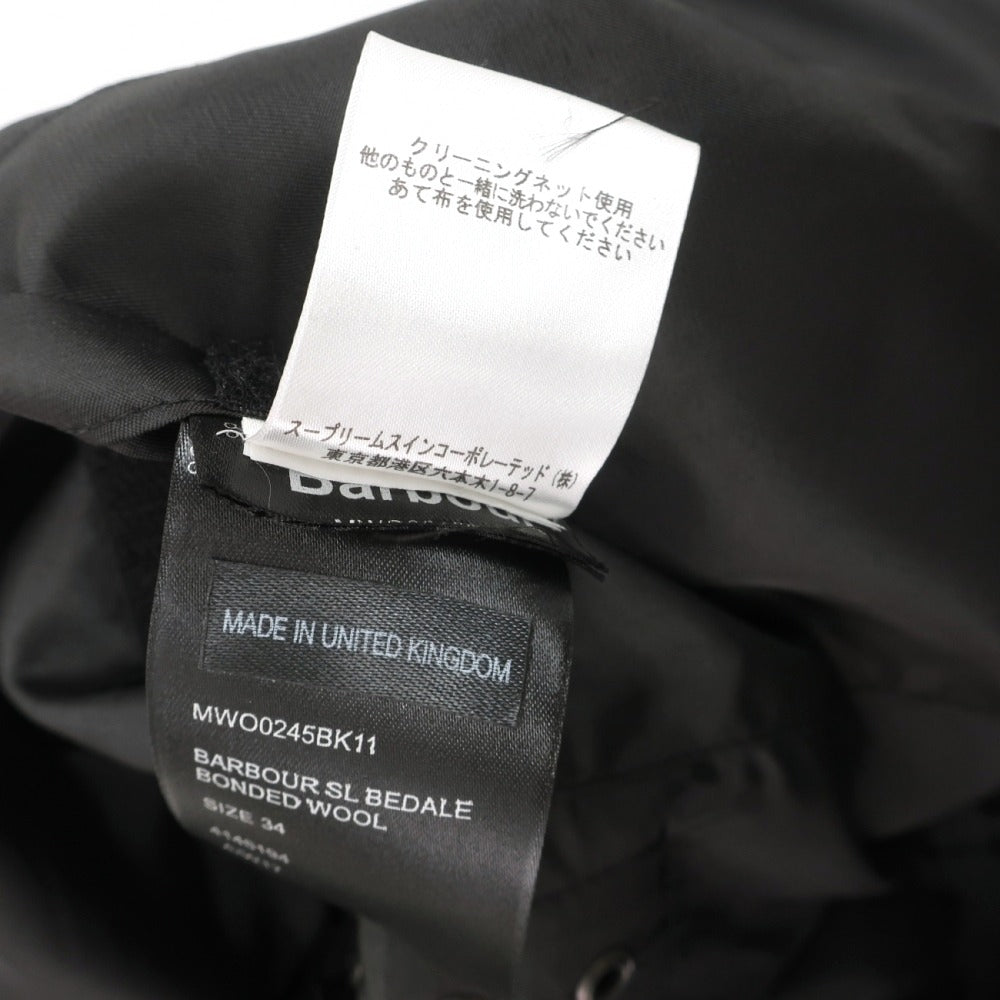 【中古】バブアー Barbour SL BEDALE ビデイル ボンデッド ウール フィールドジャケット ブラック【サイズ34】【 状態ランクB 】【 メンズ 】