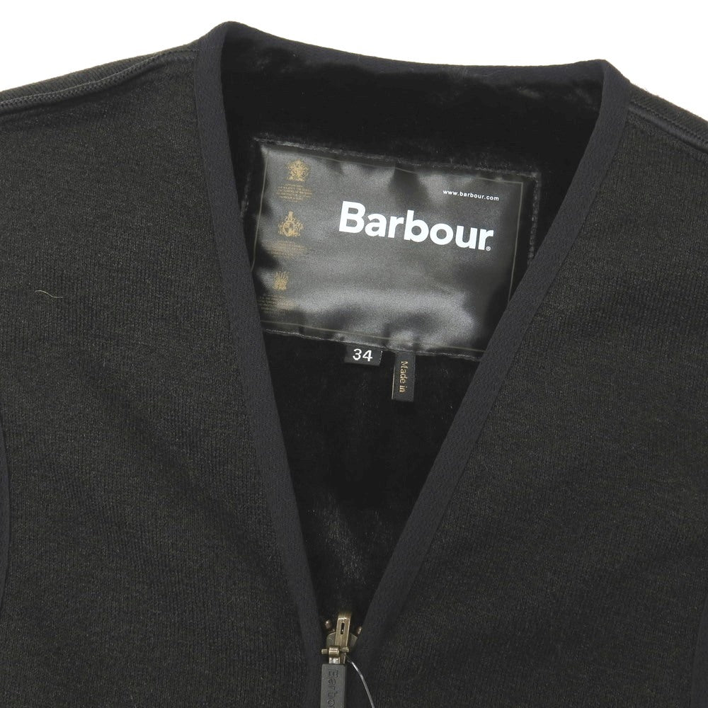 【中古】バブアー Barbour アクリルポリエステル ジップアップ ファー ライナーベスト ブラック【サイズ34】【 状態ランクA 】【 メンズ 】