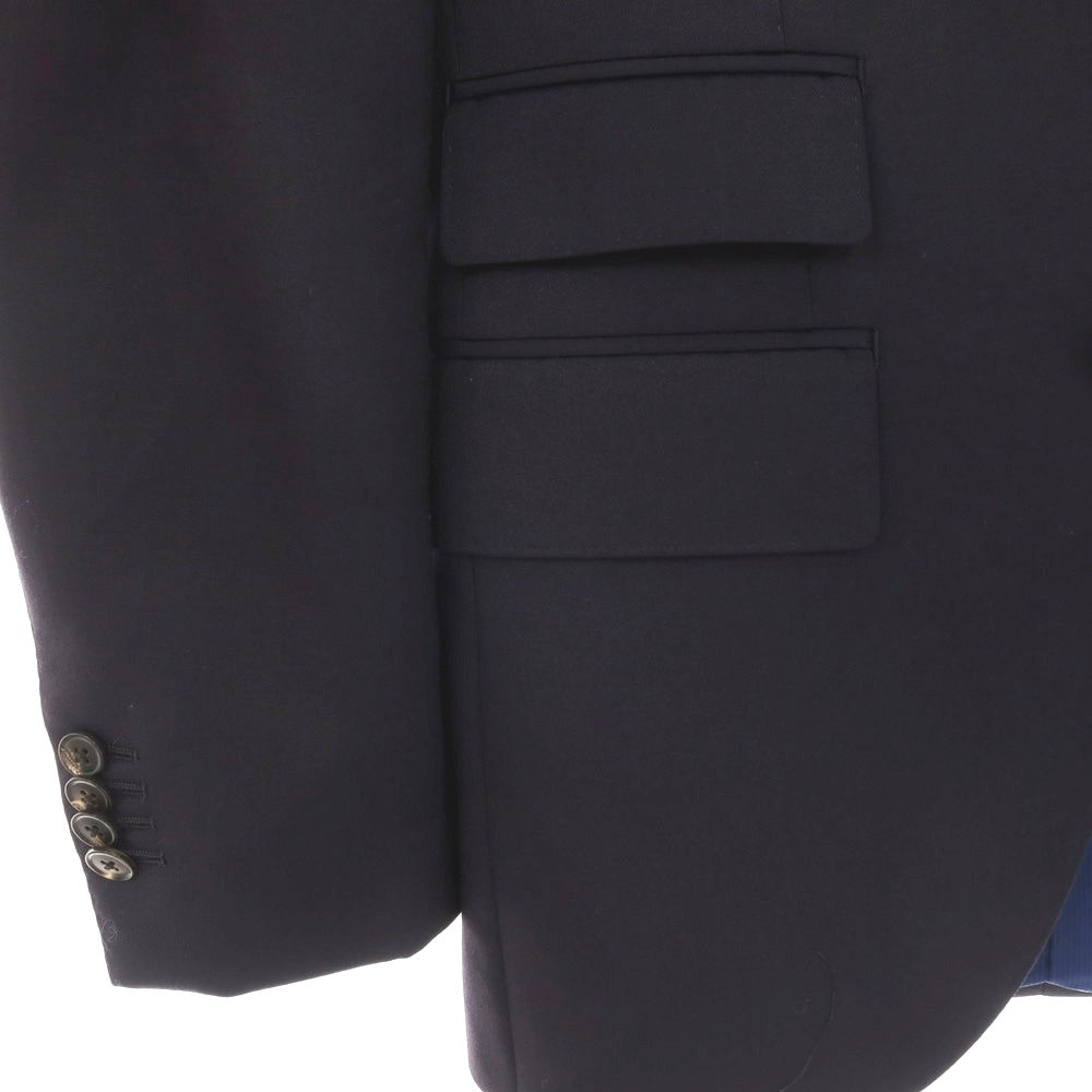【中古】テーラーフィールズ tailorfields ウールポリエステル 2つボタンスーツ ダークネイビー【サイズ上38/下79】【 状態ランクB 】【 メンズ 】